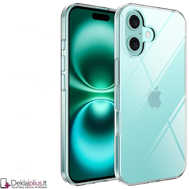 Silikoninis ploniausias,lengviausias dėklas - permatomas (Apple Iphone 16) Silikoninis ploniausias,lengviausias dėklas - permatomas (Apple Iphone 16)